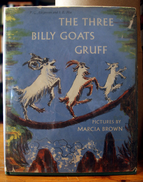 THE THREE BILLY GOATS GRUFF Asbjornsen & Moe 1957 Illustrated MARCIA BROWN HC/DJ