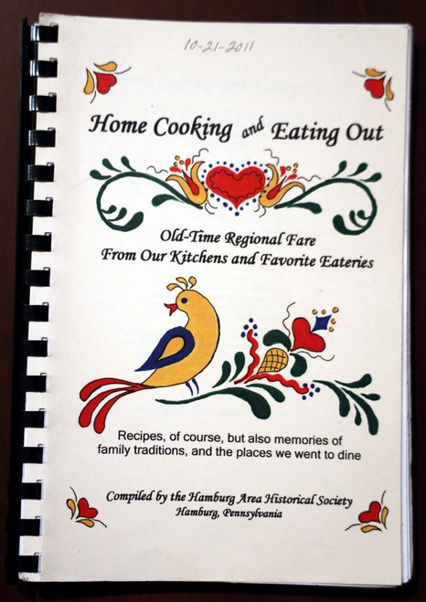 Home Cooking and Eating Out Hamburg Pennsylvania Regional Cookbook Berks Co PA