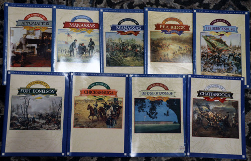 National Park CIVIL WAR Series 9 Books Manassas/Pea Ridge/Appomattox/Chattanooga