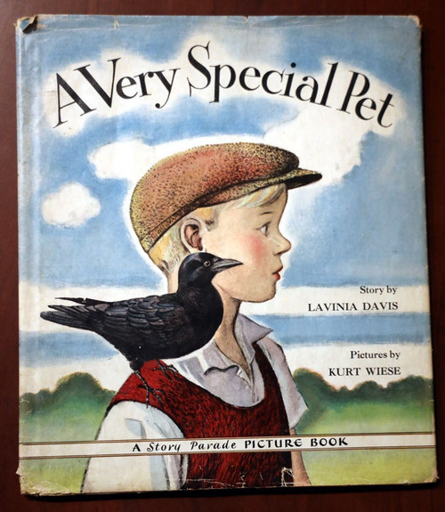 A Very Special Pet by Lavinia Davis/Kurt Wiese 1944 HC/DJ Vintage Childrens Book