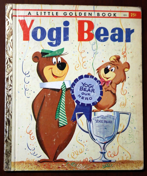 YOGI BEAR Vintage 1960 Little Golden Book #395 "B" Edition - S. Quentin Hyatt