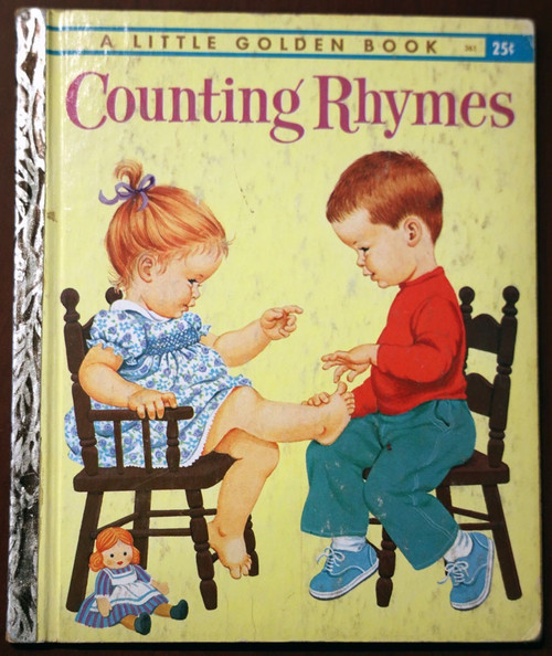Counting Rhymes 1960 Vintage Little Golden #361 Illustrated by Sharon Kane