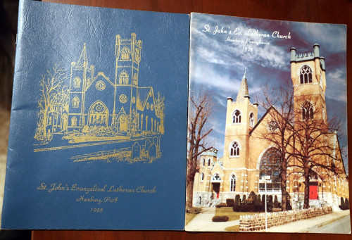 St. John's Evangelical Lutheran Church Hamburg PA 1978 & 1993 Programs BERKS CO.