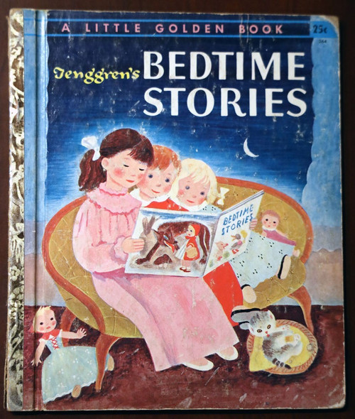Gustaf Tenggren's BEDTIME STORIES 1942 Vintage Little Golden Book #364 "B" Ed.