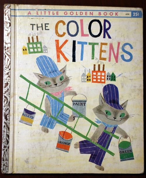THE COLOR KITTENS - Margaret Wise Brown/Provensen 1958 Little Golden Book #436 C