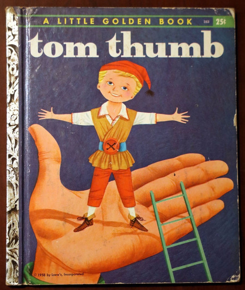 TOM THUMB Vintage Little Golden Book #353 "B" Edition Memling/Dugan MGM Movie