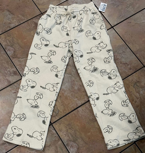 PEANUTS Hybrid Apparel SNOOPY Print Lounge Pants/Sweatpants/Pajamas XS NEW NWT