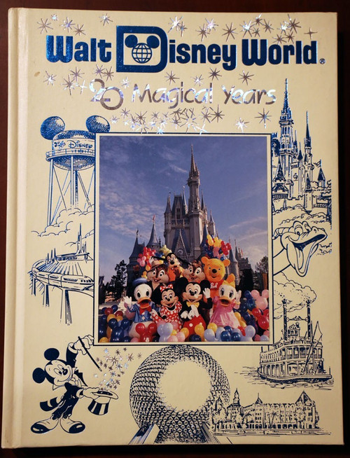WALT DISNEY WORLD 20 Magical Years Vintage Hardcover Souvenir Book WDW c. 1991