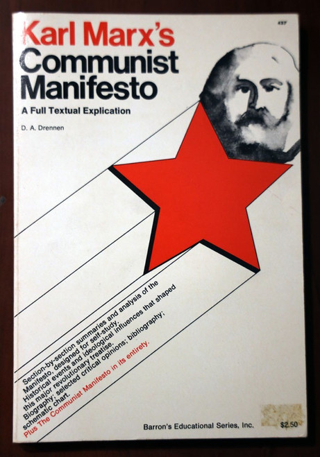 Karl Marx's Communist Manifesto by D.A. Drennen 1972 Political/Philosophy/Study