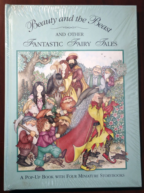BEAUTY AND THE BEAST: Pop-Up Book with Four Miniature Storybooks 1994 NEW Sealed