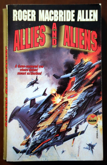 ALLIES AND ALIENS by Roger MacBride Allen 1995 Vintage Paperback 1st Pr. Sci-Fi