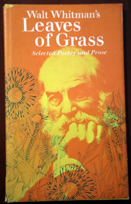 LEAVES OF GRASS by Walt Whitman 1969 Hallmark Edition HC/DJ Vintage Poetry/Prose
