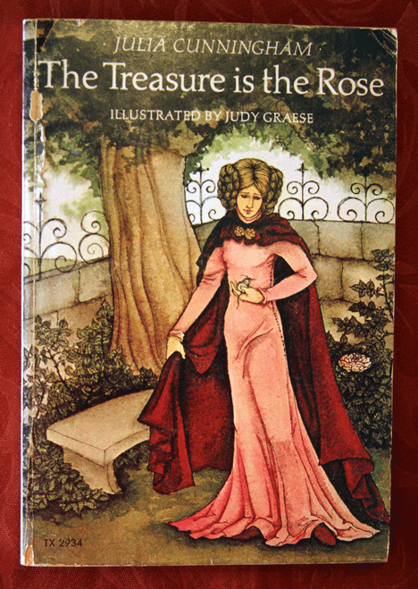 The Treasure Is the Rose by Julia Cunningham 1973 Vintage Scholastic Paperback 