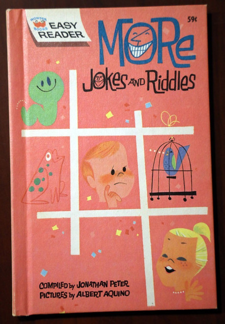 MORE JOKES AND RIDDLES 1963 Wonder Books EASY READER Jon Peter/Albert Aquino
