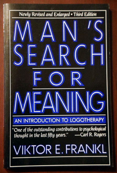 Man's Search for Meaning by Viktor E. Frankl - Trade Paperback 1984 Logotherapy