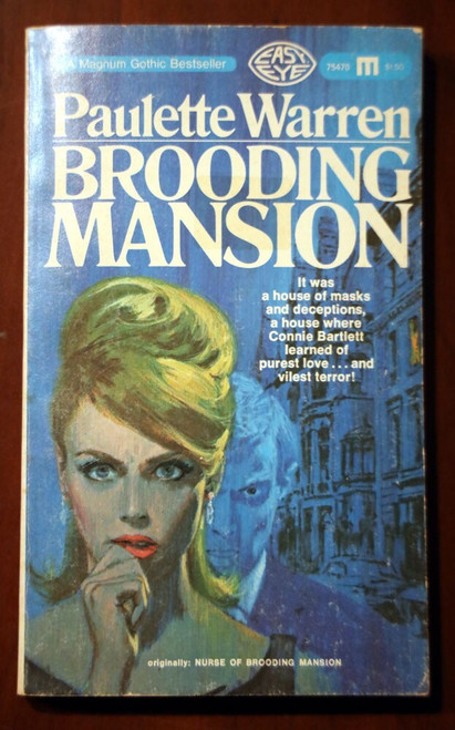 BROODING MANSION by Paulette Warren 1967 Prestige Easy Eye Book MAGNUM Gothic
