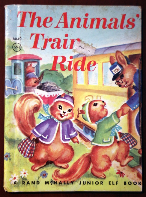 The Animals' Train Ride by Miriam Clark Potter 1953 Rand McNally Junior Elf 8040