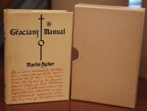 Baltasar Gracian's Manual by Martin Fischer 1945 HC/DJ with Slipcase High Grade