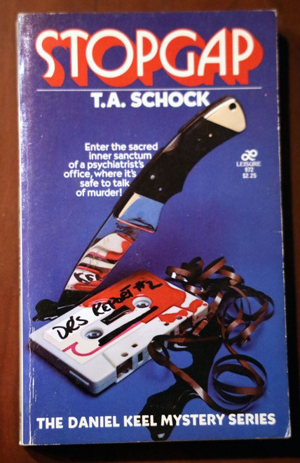 STOPGAP by T.A. Schock 1981 Vintage Paperback Daniel Keel Mystery Series RARE
