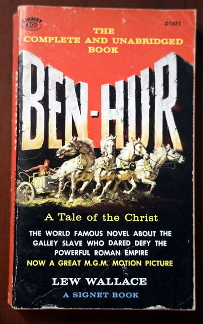 BEN-HUR by Lew Wallace 1960 Vintage Signet Paperback D1681 MGM Movie/Film