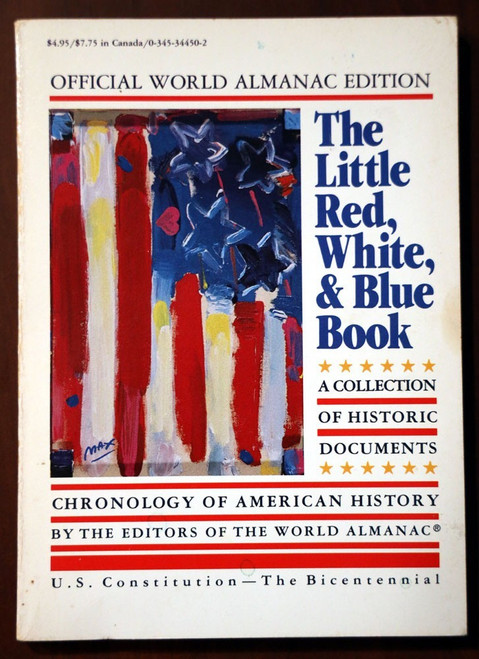 The Little Red, White & Blue Book 1987 Official World Almanac Edition Peter Marx