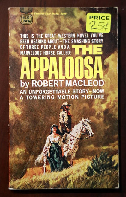 THE APPALOOSA by Robert MacLeod 1963 Vintage Paperback Marlon Brando Movie 1966