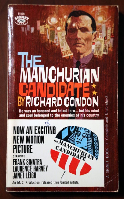 THE MANCHURIAN CANDIDATE by Richard Condon 1962 Vintage Paperback Movie Tie-In