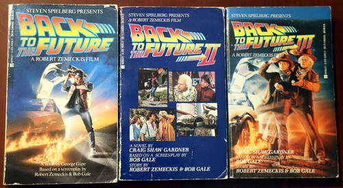 BACK TO THE FUTURE Paperback Book Set - George Gipe/Craig Shaw Gardner 1985-1990