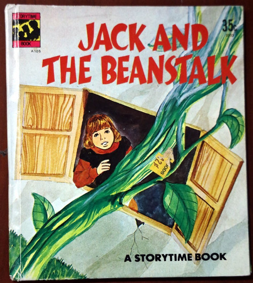 JACK AND THE BEANSTALK Storytime Book by Zeny Edwards/Andy Cube 1976 VINTAGE HC