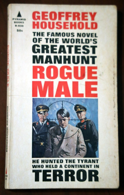 ROGUE MALE Geoffrey Household 1965 Vintage Pyramid Paperback WWII Thriller Novel