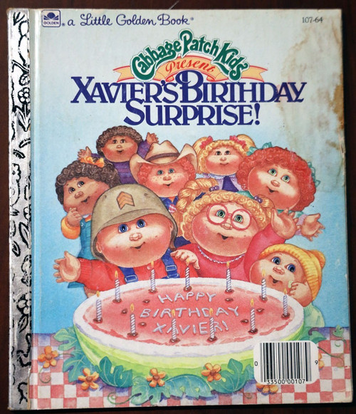 CABBAGE PATCH KIDS Xavier's Birthday Surprise Vintage 1987 Little Golden [Doll]