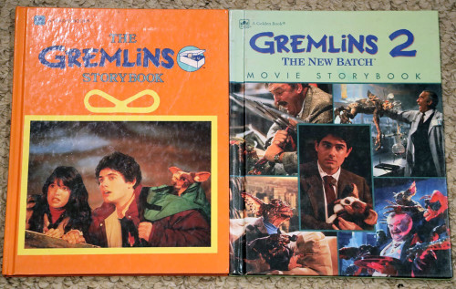 THE GREMLINS STORYBOOK 1984 / Gremlins 2 The New Batch Movie Book 1990 GOLDEN