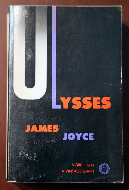 ULYSSES by James Joyce 1961 Trade Paperback Vintage Giant V-380 Unabridged Text
