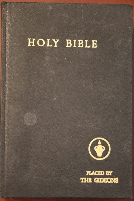 HOLY BIBLE KJV Self-Pronouncing Reference Ed. 1954 GIDEONS NBP National Vintage