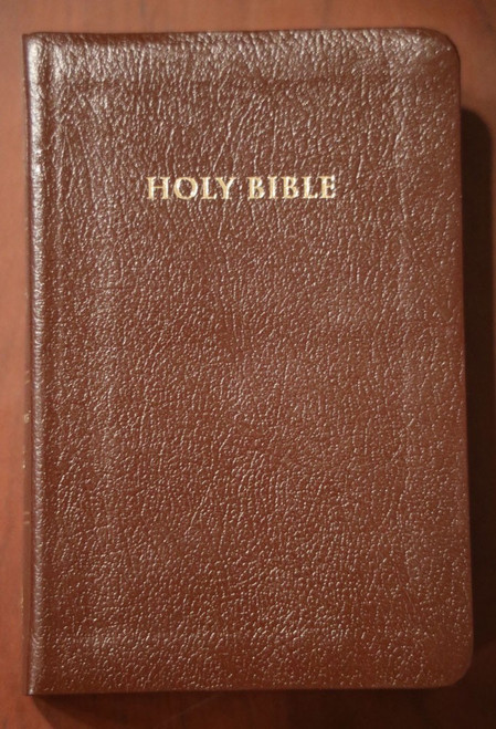 HOLY BIBLE NKJV New King James Version 1990 LEATHER 5225BG Red Letter Concordanc