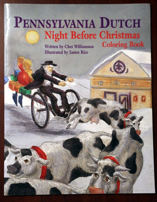 PENNSYLVANIA DUTCH Night Before Christmas Coloring Book Williamson/Rice PA 2002