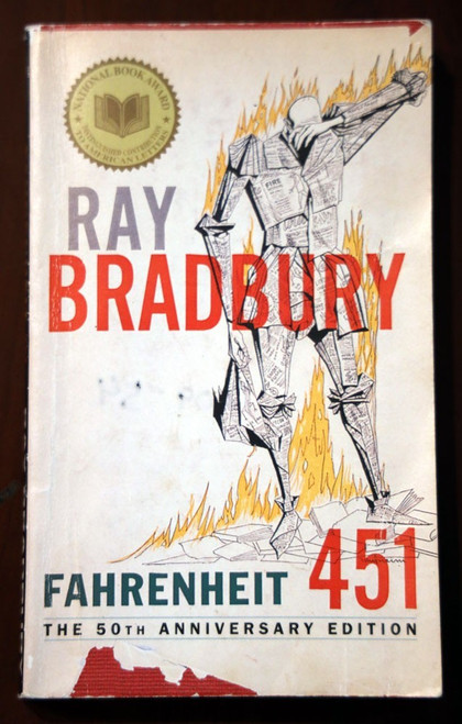 FAHRENHEIT 451 by Ray Bradbury 1991 Vintage Paperback 50th Anniversary Edition