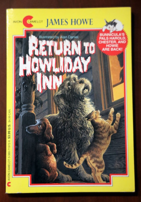 Return to Howliday Inn by James Howe 1993 1st Paperback "Bunnicula" Avon Camelot