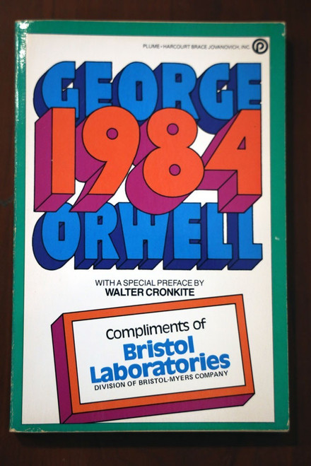 1984 by George Orwell (1983, Trade Paperback, Plume) Bristol Laboratories / Lab