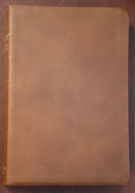 HOLY BIBLE KJV Self-Pronouncing Ed. BROWN & MARLEY HMS Richards Helps LEATHER