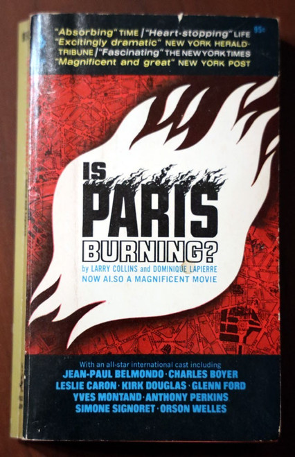 Is Paris Burning? 1966 Vintage Paperback WWII History Movie Tie-In ILLUSTRATED