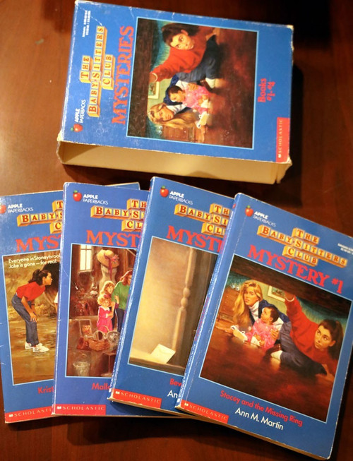 The Babysitter's Club Mysteries Boxed Book Set # 1-4 Apple Paperbacks Ann Martin