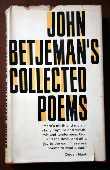 John Betjeman's Collected Poems 1959 HC/DJ Rare 1st Printing Vintage Poetry Book