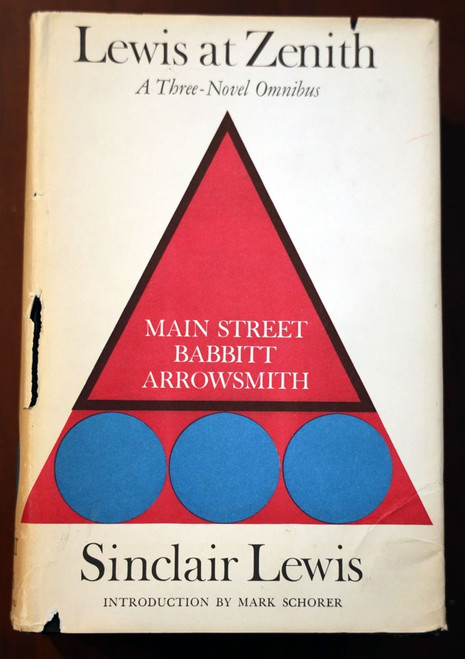 LEWIS AT ZENITH A Three-Novel Omnibus by Sinclair Lewis 1961 HC/DJ BCE Vintage