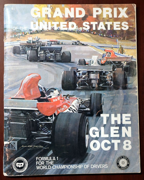 Grand Prix of United States THE GLEN October 1972 Program Formula 1 Watkins NY