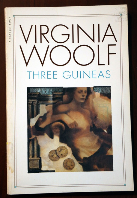 Three Guineas by Virginia Woolf 1966 Vintage Trade Paperback Harvest/Harcourt