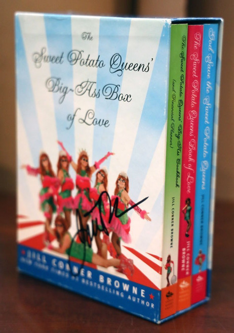 The Sweet Potato Queens' Big-Ass Box of Love JILL CONNER BROWNE Book Set SIGNED