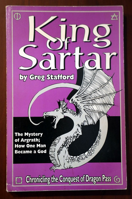 KING OF SARTAR by Greg Stafford 1992 Trade Paperback FANTASY/GLORANTHAN/ROLEPLAY