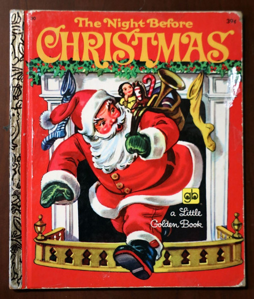 The Night Before Christmas 1973 Little Golden Book Clement Moore Corinne Malvern