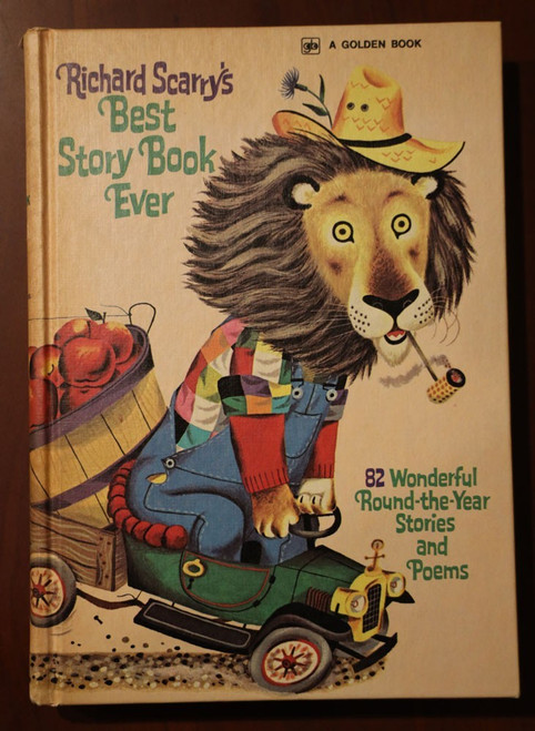 Richard Scarry's BEST STORY BOOK EVER 1973 Vintage Hardcover - PIERRE BEAR STORY